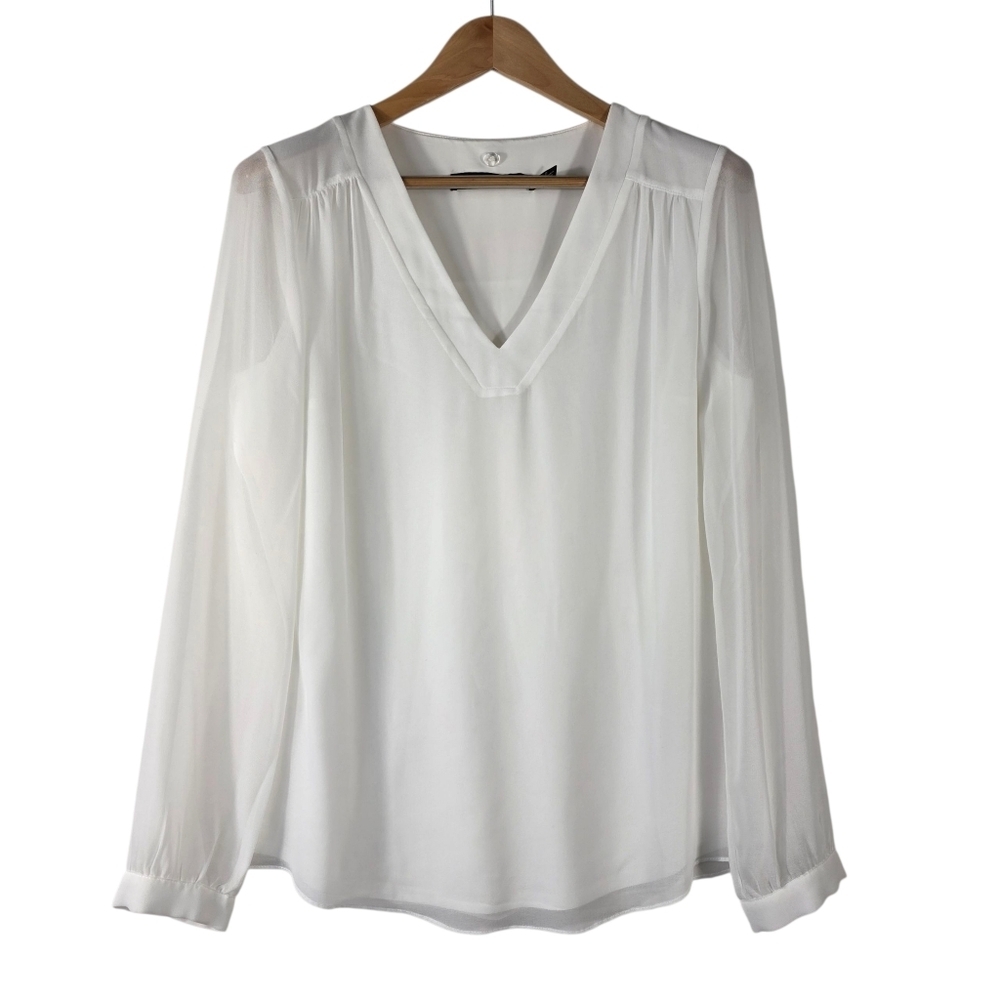 Iris Setlakwe Chiffon V neck long sleeves blouse